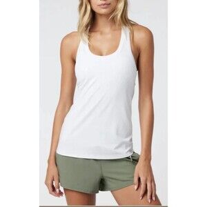 NWT Flint Park Women's Volley Tank White Size Small 4 Way Stretch $32 retail